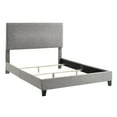 Anna Upholstered Bed with Nail Head Trim, Multiple Sizes and Colors