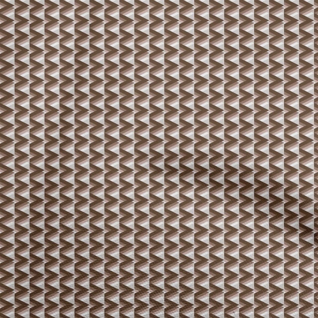 oneOone Velvet Brown Fabric Geometric Sewing Craft Projects Fabric Prints By Yard 58 Inch Wide