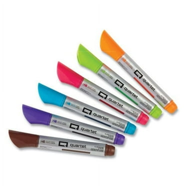 Quartet Premium Glass Board Dry Erase Marker, Medium Bullet Tip, Assorted Colors, 6/Pack (79556)