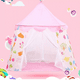 thumbnail image 2 of Casita Tienda Carpa Interior Exterior Juguete Rosa/Blanco, 2 of 4