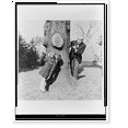 thumbnail image 2 of Historic Framed Print, [Arturo Toscanini playing with his granddaughter, Sonia Horowitz, by tree on lawn of his home in Riverdale, a suburb of New York City], 17-7/8" x 21-7/8", 2 of 9