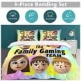 thumbnail image 5 of FGTeeV Family Game Team 3-Piece Bedding Set Bed Sheets Duvet Cover Pillowcases Pillow Shams Quilts Covers Adult Kids, 5 of 8