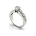 thumbnail image 2 of 1/2 Carat T.W. Diamond Split Shank Cluster 10kt White Gold Engagement Ring, 2 of 5