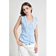 thumbnail image 1 of Blusa tejida sin mangas Roman Fashion /Juvenil, 03253 (Azul cielo) azul cielo EG, 1 of 4