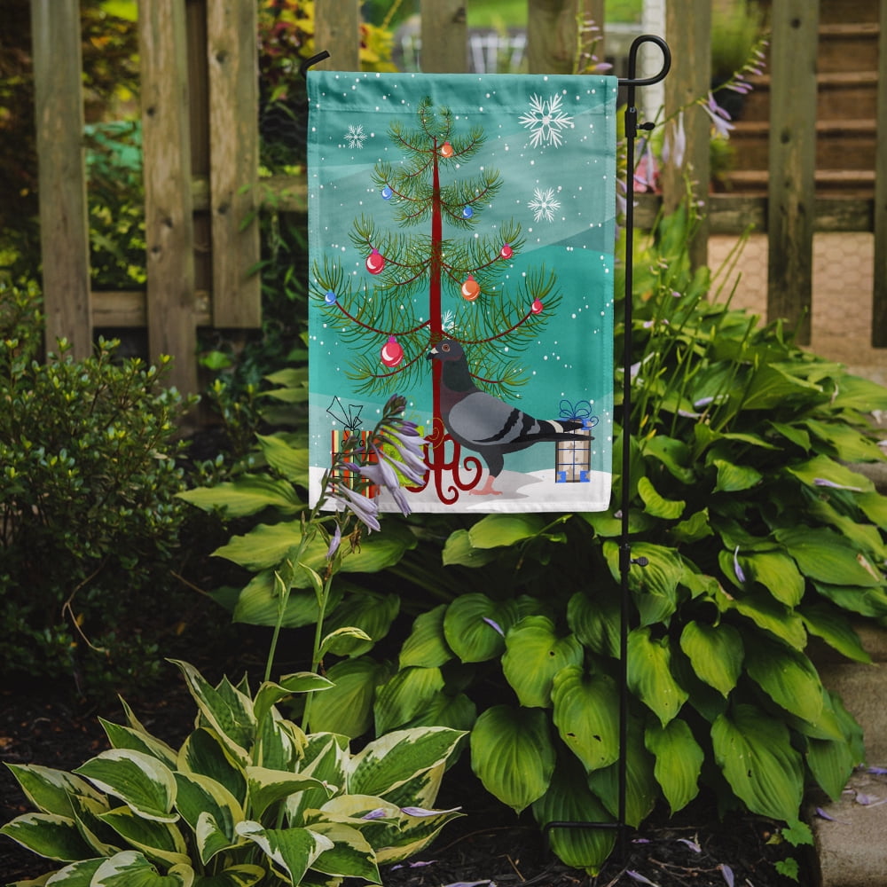 Racing Pigeon Christmas Garden Flag