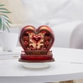 thumbnail image 4 of Red Love Heart 2D Flat Decorations,Valentine’S Day Decorations,Home Decor,Perfect Valentine’S Day Gifts,Mother’S Day Gifts,Anniversary,Wedding,Party,Romantic Tabletop Decoration, 4 of 8