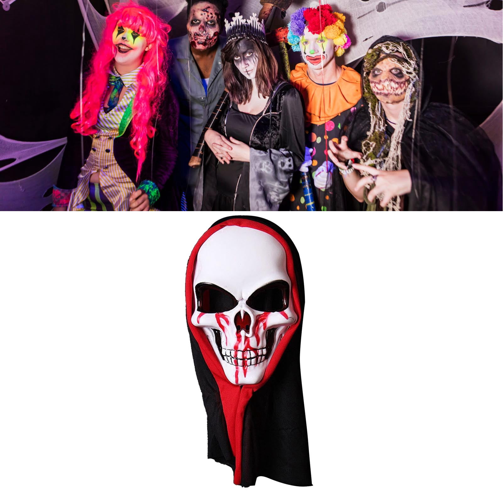 Funidelia | Disfraz de esqueleto silueta para mujer Esqueleto, Calavera, Muerte, Terror - Disfraz para adultos y divertidos accesorios para Fiestas