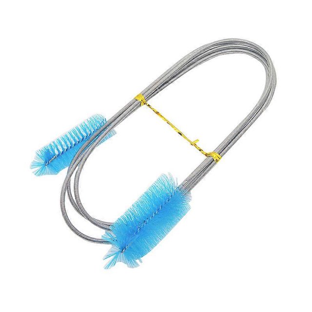 Cepillo de limpieza para acuarios Yuxing acero inoxidable manguera flexible azul