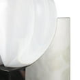 thumbnail image 5 of 5" x 8" Silver Glass Orb Geometric Sculpture with Clear Orb and X-Shaped Holder, by DecMode, 5 of 10