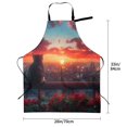 thumbnail image 2 of Cauagu Cat Watching City Sunset Aprons with Pockets,Waterproof Apron for Women,Kitchen Cooking Apron Adjustable Bib Aprons Chef Apron for Cooking,Drawing,Crafting, 2 of 8