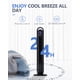 thumbnail image 5 of Ventilador de torre con control remoto, ventilador oscilante G-Ocean de 45 pulgadas, ventiladores sin aspas con temporizador de 24 horas, 3 velocidades, 3 modos, pantalla LED, ventilador de piso de pi, 5 of 5
