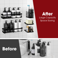 thumbnail image 6 of Sakugi Adhesive Shower Caddy 5 Pack, Multipurpose and Rustproof Shower Organizer, Ultra Space-Saving Bathroom Shower Shelves, 6 of 6