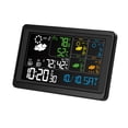 thumbnail image 2 of Color Screen WiFi Weather Station Clock - Indoor/Outdoor Thermometer Hygrometer Barometer with 5-Day Forecast | Supports 3 Sensors, 1 Included, USB Charging & Wake-Up Alerts, 2 of 11