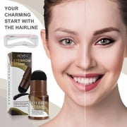 Aliver Eyebrow Stencil Kit One Step Eyebrow Stamp Shaping Set, Medium Brown