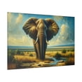 thumbnail image 2 of Bull Elephant Matte Canvas Wall Decor Wall Art Home Decor Majestic Elephant, 2 of 4