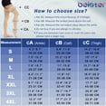 thumbnail image 4 of beister Thigh High & Open Toe Compression Stockings 15-20mmHg - for Women, Pregnancy, Travel, Nurses, Medical Support, Black, 1 Pair, 4 of 8