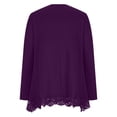 thumbnail image 6 of RQYYD Women's Tops Long Sleeve Lace Trim Crewneck A-Line Tunic Blouse Tops, 6 of 6