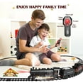 thumbnail image 4 of JBeeCtrl Train Set for Kids with Remote Control Electric Train Toys for Boys Girls RC Train Toys with Smokes, Lights & Sound, Birthday Christmas Birthday Gifts for Kids 3 4 5 6 7 8 Years Old, 4 of 9