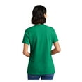 thumbnail image 2 of Port & Company Ladies Core Cotton V-Neck T-Shirt Kelly Small, 2 of 5