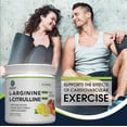 thumbnail image 5 of BlueEarth Company L-Arginine 5000mg, L-Citrulline 2000mg Supplement Powder, Nitric Oxide, Blood Pressure Support, Heart Health, Cardiovascular, Peach Lemonade 30 Servings, 5 of 7