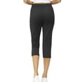 thumbnail image 3 of XuJwPNcy Women's Capri Pants Drawstring Low Waisted Straight Leg Cropped Pants Soft Comfy Capris, 3 of 6
