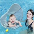 thumbnail image 1 of Newest Baby Float With Roof Swimming Ring Non-Inflatable Baby Swim Buoy Pool Accessories Toys Swim Trainer heqiyong LED, 1 of 2