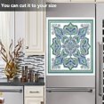 thumbnail image 6 of IAUYY Magnetic decorative sticker - 23x26 Inch PVC Refrigerator Decorative Cover, Removable DIY Art for Kitchen Appliances Handkerchief with Gray Pattern, 6 of 6
