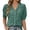 a-131Dark Green28, variant on FINALGANG Womens V Neck Puff Short Sleeve Solid Color Textured Lace Trim Half Button Loose Fit Blouse For Ladies Daily Summer Vacation Casual Date Outings Red XXL