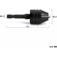 thumbnail image 2 of Keyless Drill Chuck Adapter, Hex Shank for Quick Change, Aluminum Alloy Body with Easy Operation, Clamping Range 0.3 - 6.5mm, 2 of 5