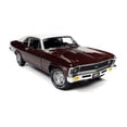 thumbnail image 6 of Muscle Car & Corvette Nationals (MCACN) 1970 Chevy Nova SS 396, Black Cherry Red and White - Auto World AMM1230 - 1/18 scale Diecast Model Toy Car, 6 of 9