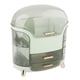 thumbnail image 5 of Organizador de maquillaje de mesa, caja de almacenamiento de cosméticos impermeable, material resistente, grande Verde claro, 5 of 9