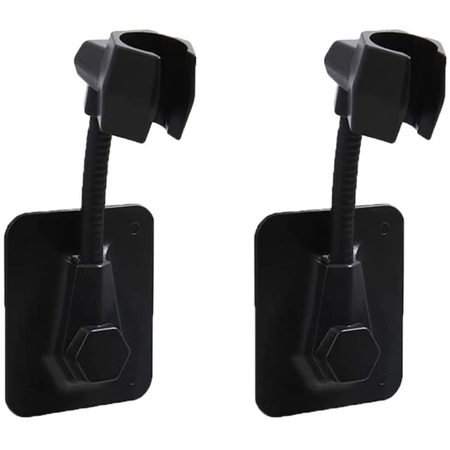 2 soportes para cabezal de ducha de 360 grados ajustables de mano soporte de cabezal de ducha ajustable, adhesivo extraíble para montaje en pared de ducha soporte para varita de ducha sin taladro Xemadio WRMH-1055-1