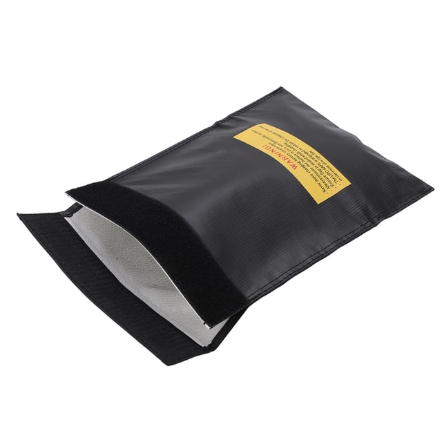 Lipo Battery Bag, Convenient To Use Practical To Use Easy To Carry Lipo Explosion Proof Bag Long Service Life for Workshop Black,Red,Silver