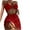 Bathing Suits for Women Red, variant on ylioge Bikini Sets for Women Two Piece Bathing Suits with Skirts Trendy Solid Drawstring Bottoms Swimsuits Ladies Beach Swimwear Set