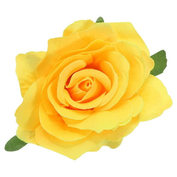 Uxcell Rose Boho Hair Clips, Fabric Flower Brooch Pins for Women Wedding Party Clothes, Colored Pink