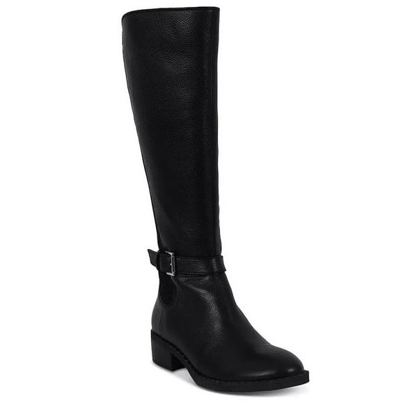 Gentle Souls BLACK LEATHER Women's Brinley Buckled Riding Boots, US 9.5