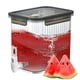thumbnail image 2 of Small Beverage Dispenser Plastic Refrigerator Beverage Dispenser Water Tank Iced Milk Lemonade 3.5L, 2 of 5