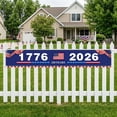 thumbnail image 5 of Kicpot Happy 4th of July Banner (118.1x19.7 Inches), Independence Day Banner for Outdoor Use, Memorial Day Patriotic Decorations for Yard and Garden, 5 of 5