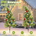 thumbnail image 6 of Lyacmy 2 Pack Solar Christmas Tree Outdoor Christmas Decorations, Waterproof 8 Modes Solar Christmas Lights Landscape Path Lights for Garden Yard, 6 of 6