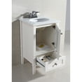 thumbnail image 5 of Paige 20 Inch Contemporary Bath Vanity In Soft White With White Engineered Quartz Marble Top, 5 of 7
