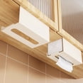 thumbnail image 4 of Tauxra Wood Flower Tissue Storage Shelf No Punching Wall Mounted For Kitchen Bathroom Small Space, 4 of 6