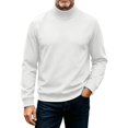 thumbnail image 5 of Horkkom Mock Neck Sweatshirt Plain Pullover Fall Outfits Sweatshirt Casual Trendy Sweatshirt M, 5 of 8