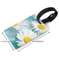 thumbnail image 4 of Balery Daisy Flowers Print Durable Luggage Tags with Secure Strap, Personalized Travel ID Tags for Suitcases, Bags, and Backpacks - Easy Identification for Men and Women, 4 of 8
