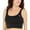 Black, variant on Women's Navy Stretch Removable Cups Lined Adjustable Essential Scoop Neck Swimsuit Top S