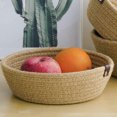 thumbnail image 3 of Cotton Rope Storage Basket,3 Piece Cotton Rope Desktop Storage Basket Cotton Rope Basket Professional Grade, 3 of 8