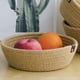 thumbnail image 4 of Cesta de almacenamiento de lino y algodón, juego de 3 cestas de almacenamiento tejidas con cuerda de algodón, cesta de almacenamiento de escritorio, valor inmejorable, 4 of 12
