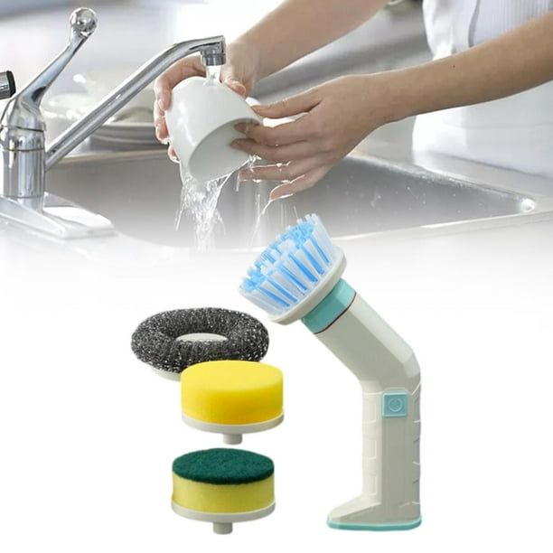 Cepillo eléctrico BLESIY fregadora eléctrica inalámbrica para cocina hogar blanco