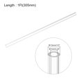 thumbnail image 2 of 2pcs Clear Rigid Tubing Pipe 7mm ID x 13mm(1/2") OD 305mm Plastic Polycarbonate Tube, 2 of 7