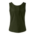 thumbnail image 6 of XIAONU Blouses For Womens Deep V Back Slim Fit Elastic Vest Trendy Ladies Solid Color Backless Beach Vacation Top, 6 of 6