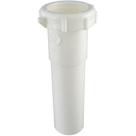 Plumb Pak PP20552 Extension Tube, 1-1/2 in Dia X 6 in L, Slip Joint, PVC, White